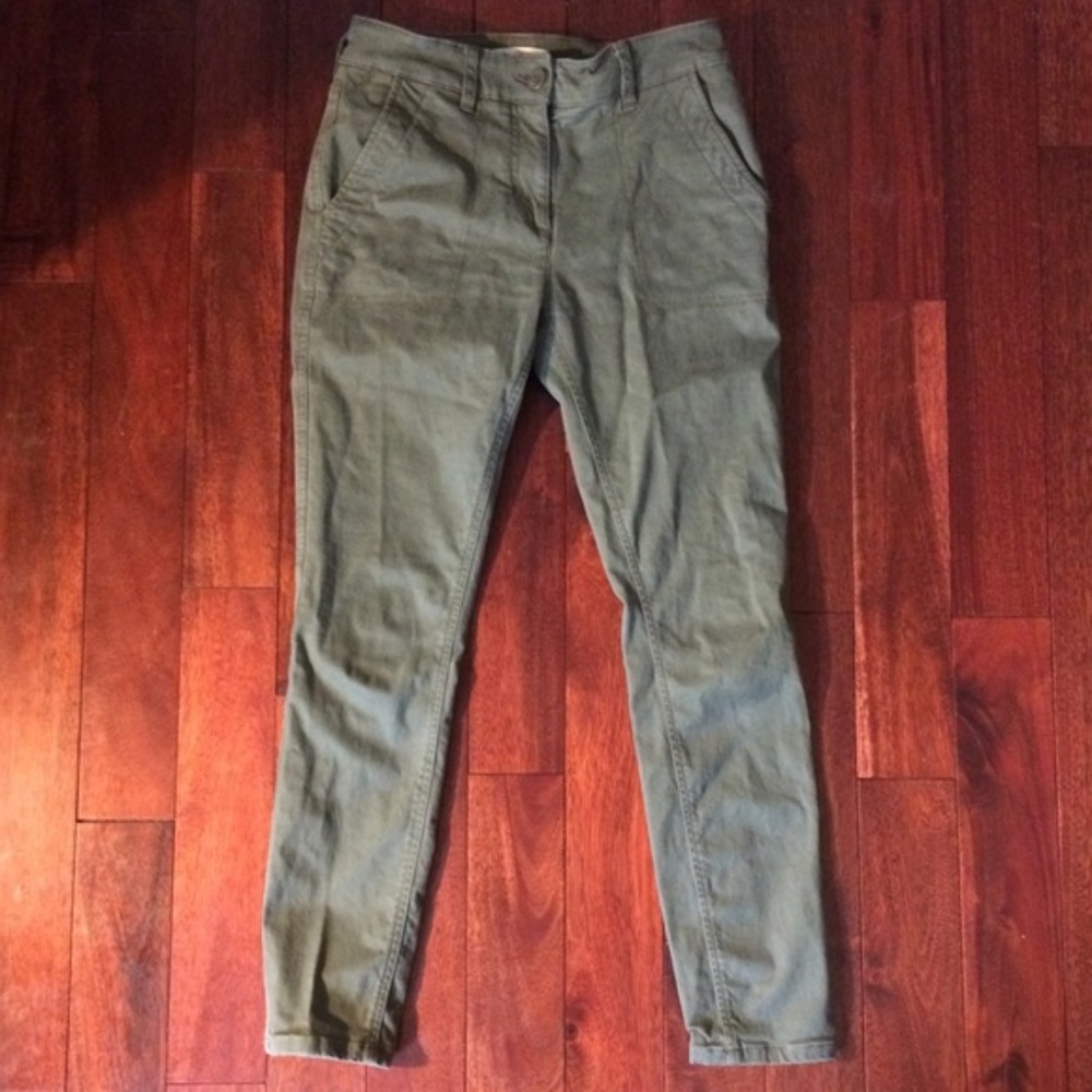 Ann Taylor Loft Khaki Olive Skinny Jean
